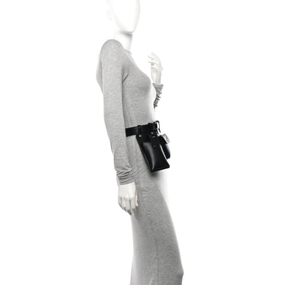 Fendi Vitello Glacier Utility Belt Pouch Black 2 of 10