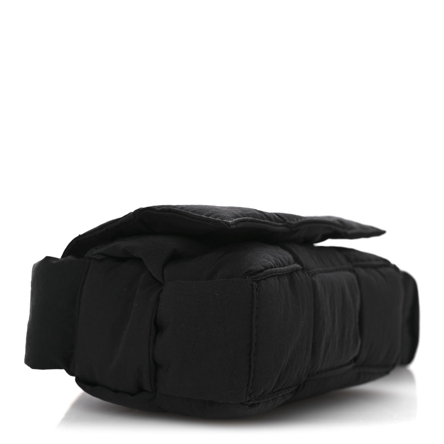 Nylon Intrecciato Padded Tech Candy Cassette Bag Black
