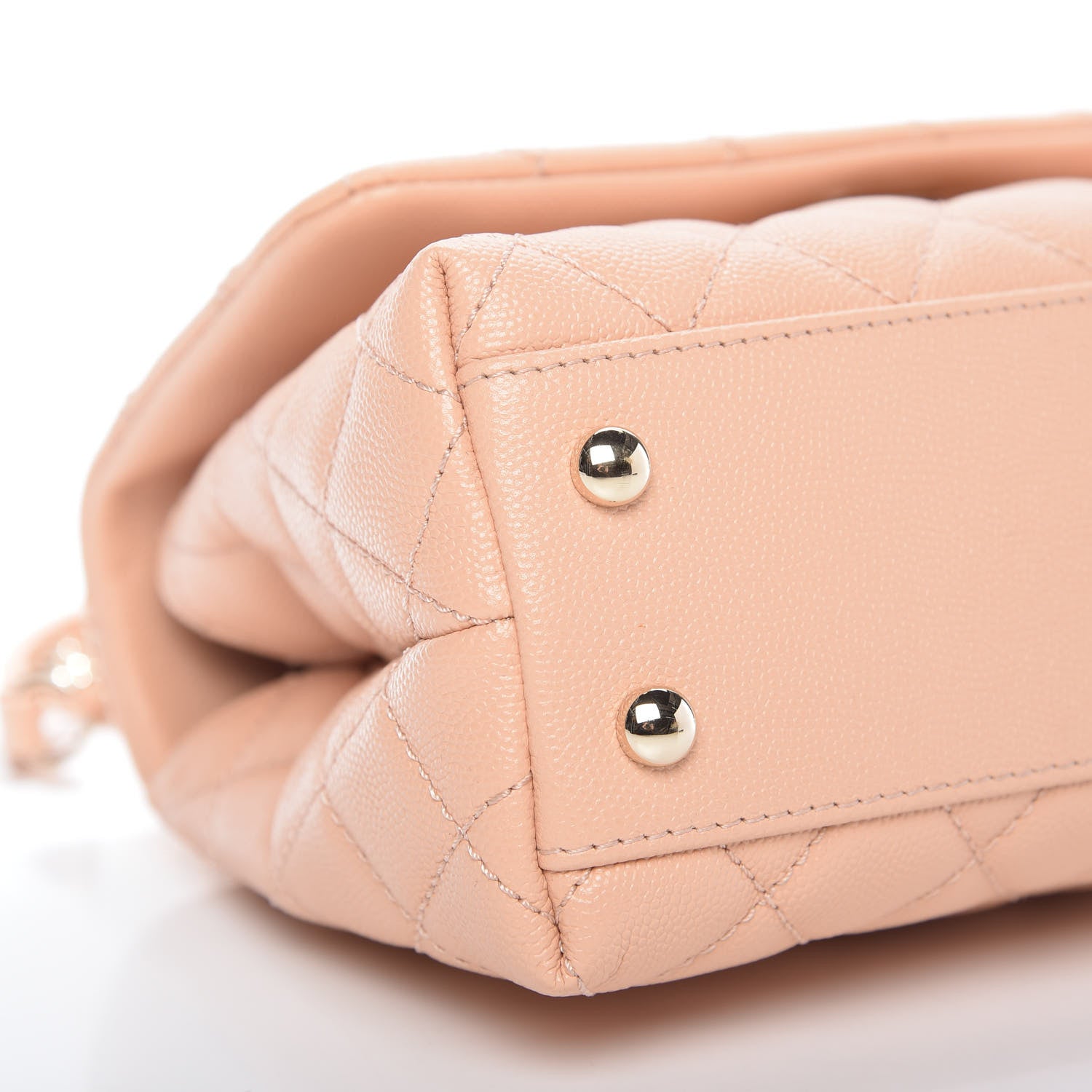 Chanel Caviar Quilted Mini Coco Handle Flap Light Pink 6 of 10