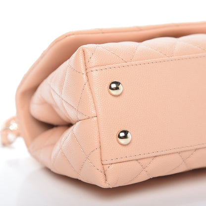 Chanel Caviar Quilted Mini Coco Handle Flap Light Pink 6 of 10