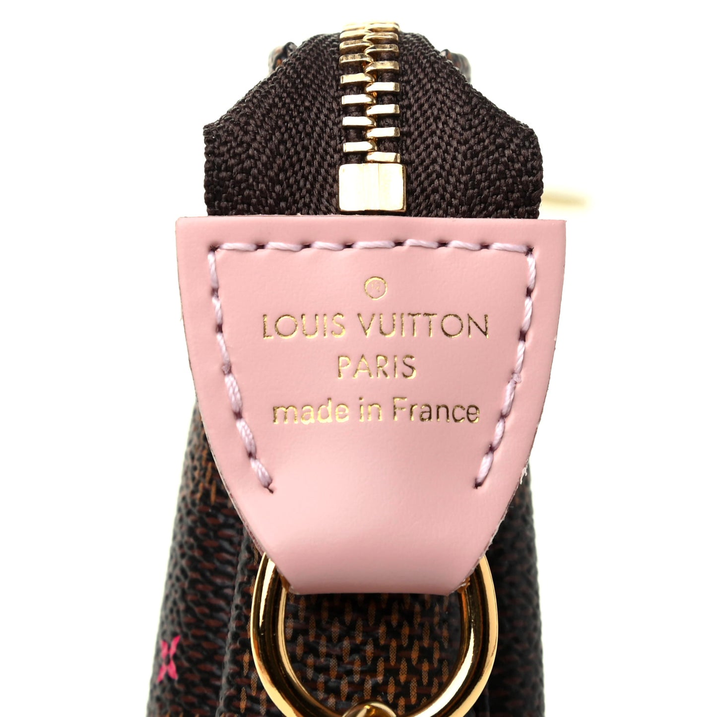 Damier Ebene 2020 Christmas Animation Big Wheel Mini Pochette Accessories Rose Ballerine