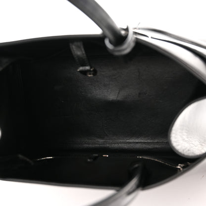 Salvatore Ferragamo Shiny Calfskin Medium Hug Zip Pocket Shoulder Bag Black 5 of 9