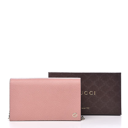 Gucci Dollar Calfskin Medium Betty Chain Wallet Soft Pink 9 of 9