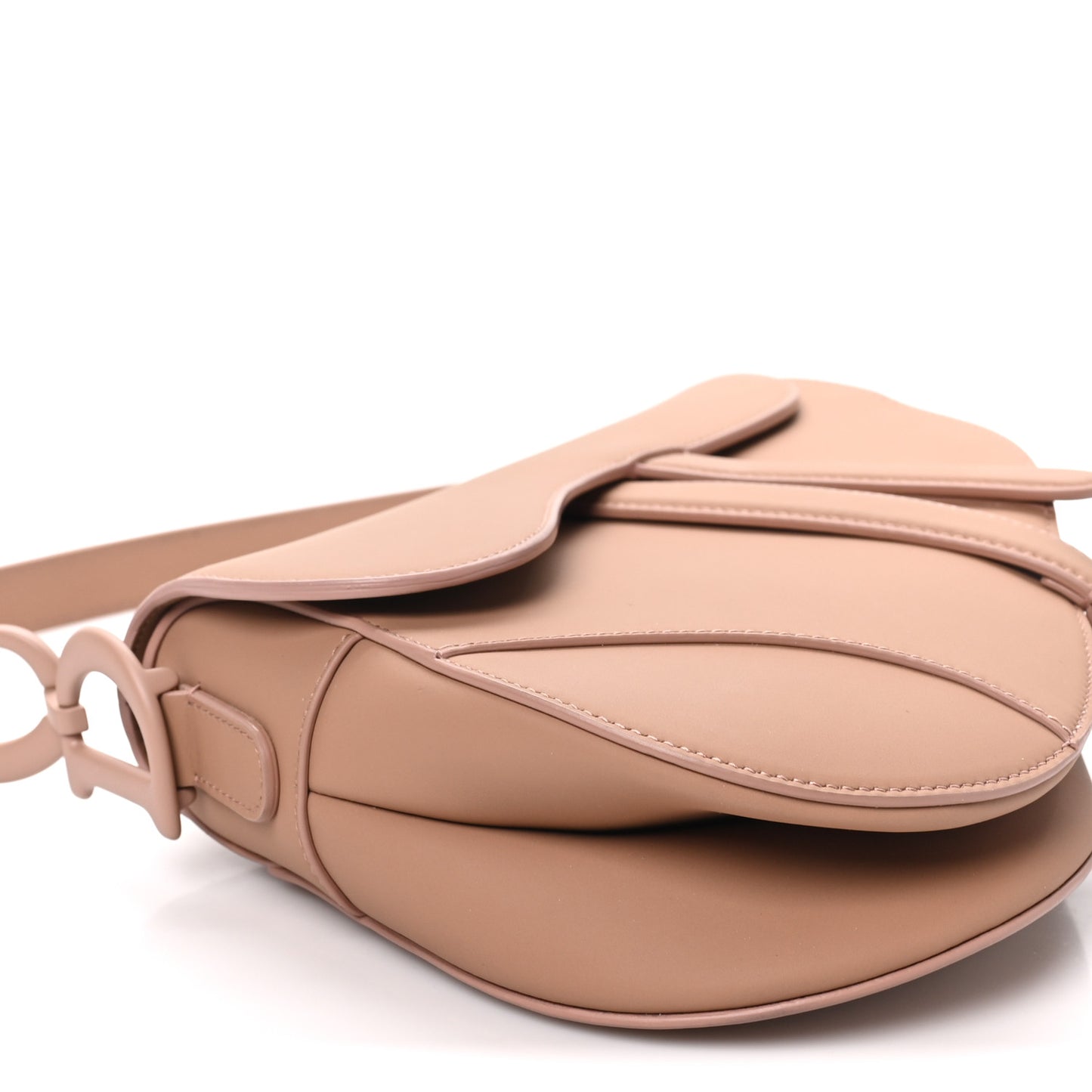 Ultra Matte Calfskin Saddle Bag Blush
