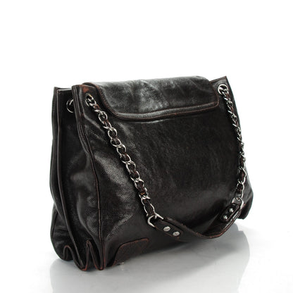 Chanel Glazed Caviar Pocket In The City Tote Brown 3 of 8