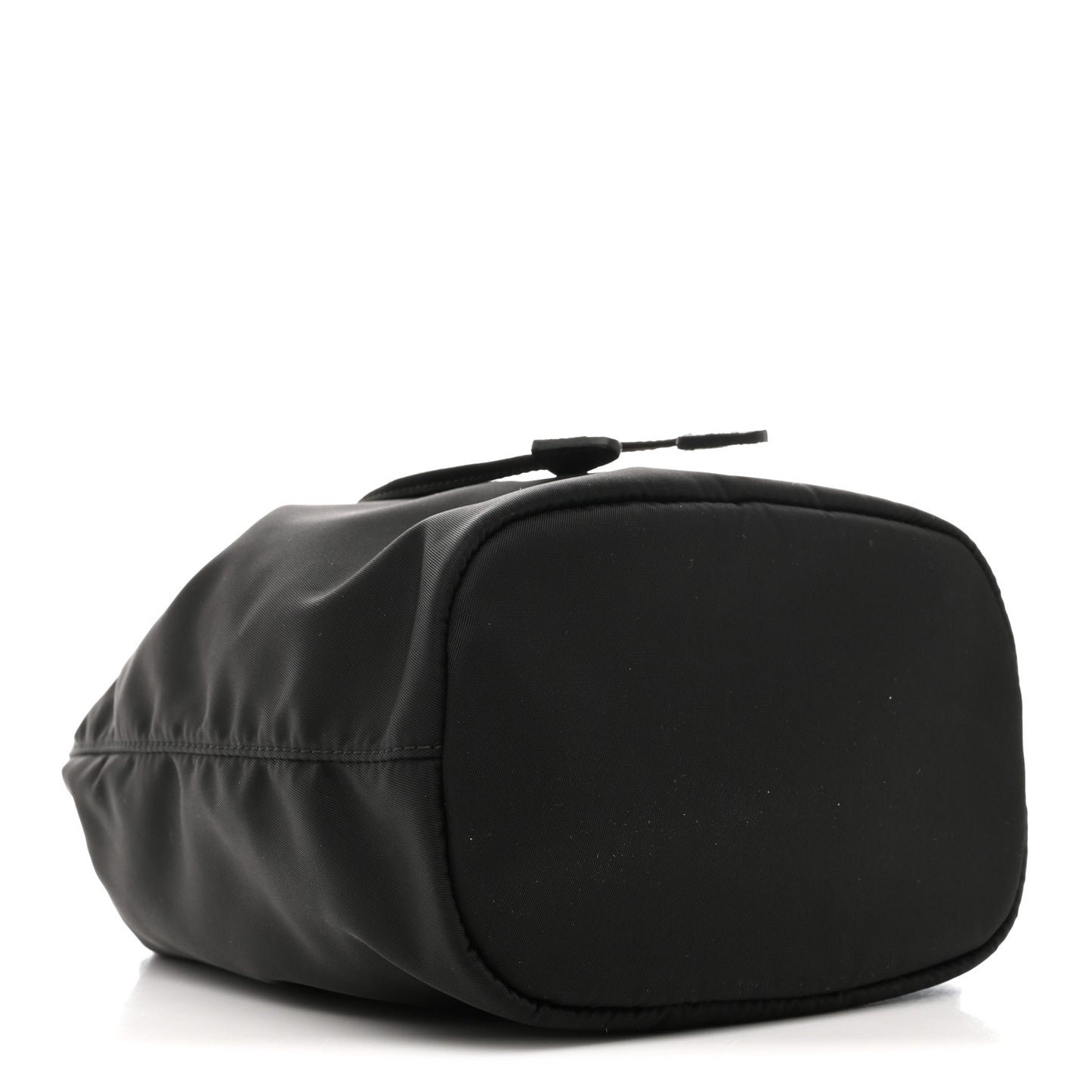 Re-Nylon Vela Drawstring Wristlet Pouch Black