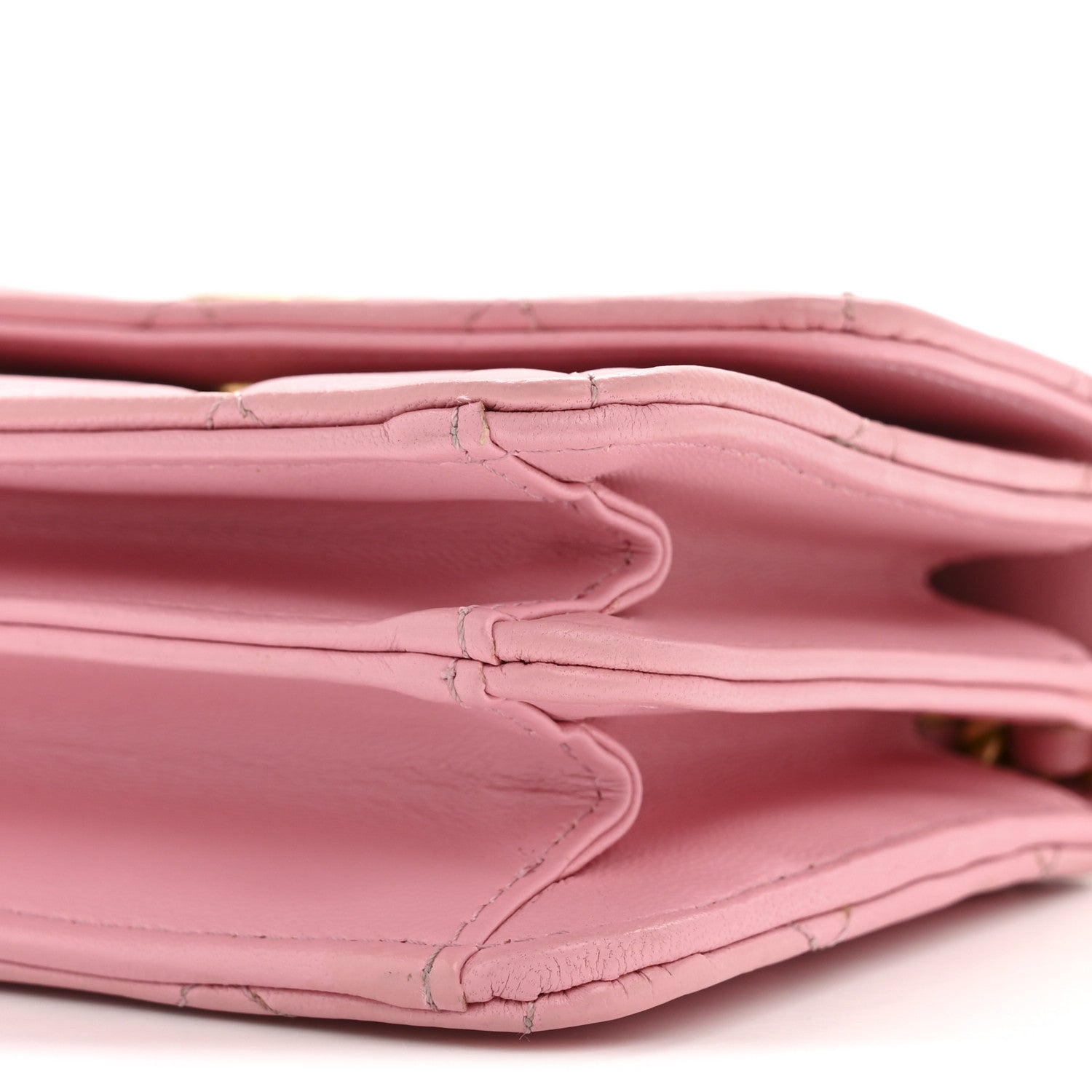 Chanel Lambskin Quilted Pick Me Up Mini Wallet On Chain Light Pink 10 of 12