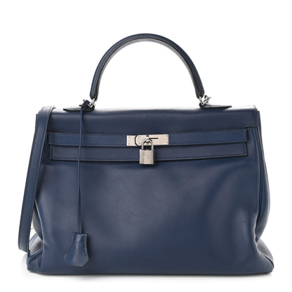Hermes Swift Kelly 35 Bleu De Prusse 1 of 11