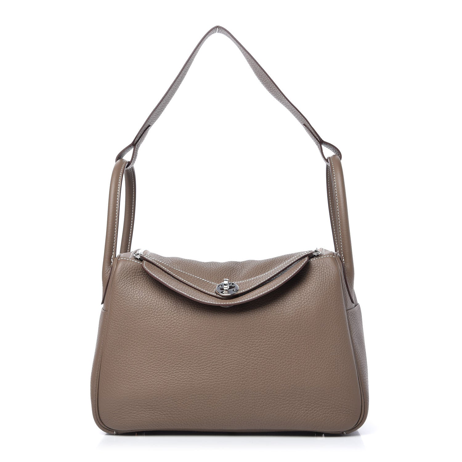 Hermes Taurillon Clemence Lindy 30 Etoupe 1 of 11