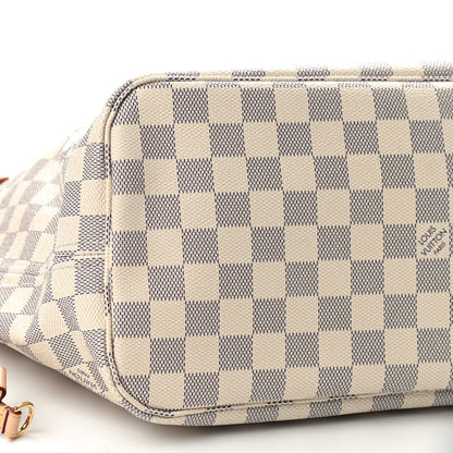 Louis Vuitton Damier Azur Neo Neverfull MM Rose Ballerine 9 of 10