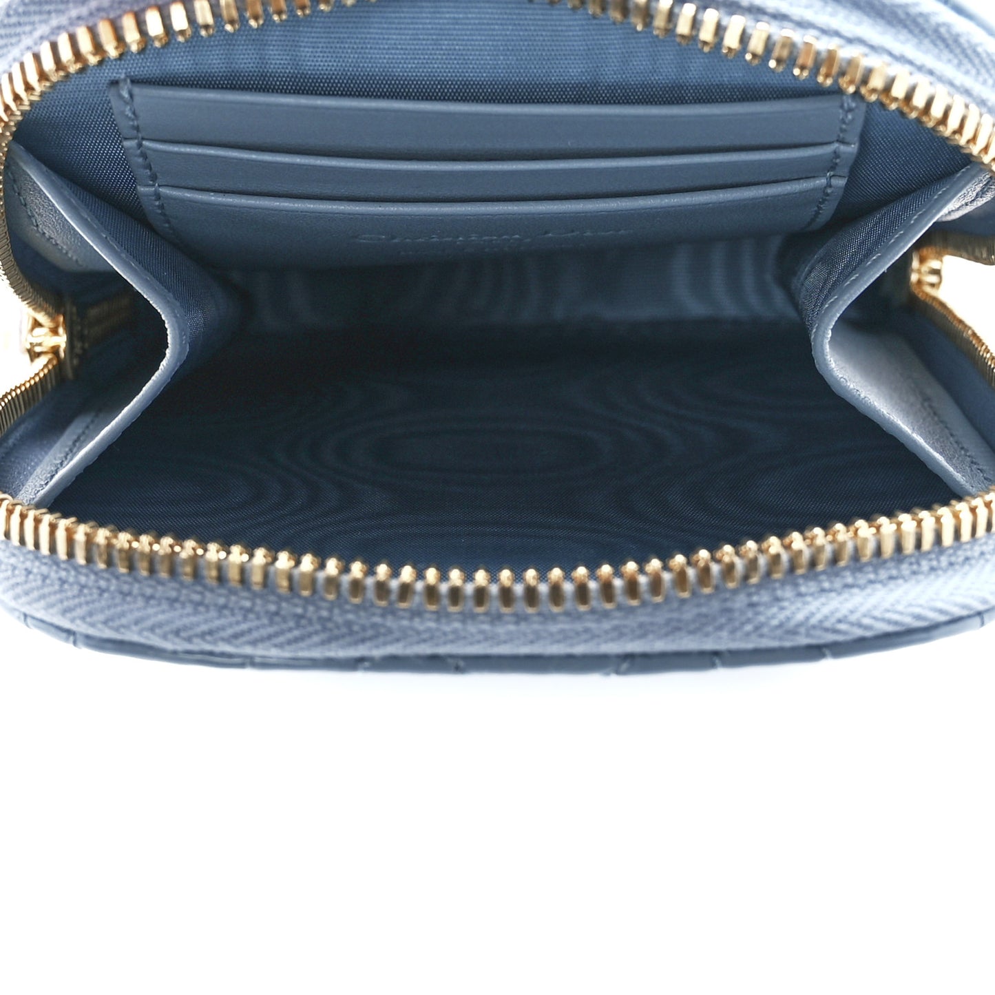 Patent Cannage Lady Dior Phone Holder Cloud Blue