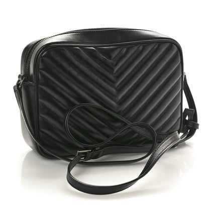 Saint Laurent Calfskin Matelasse Monogram Lou Camera Bag Black 2 of 10
