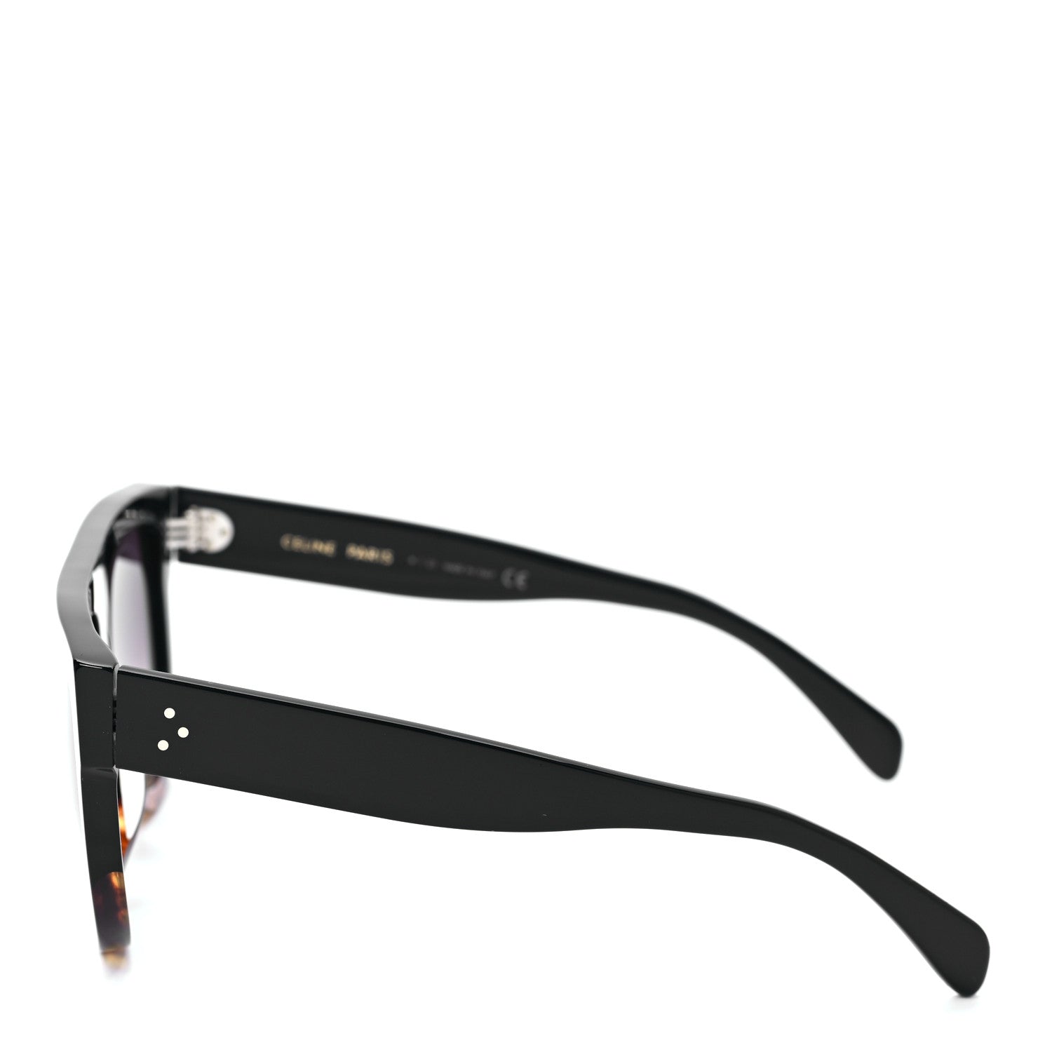 Celine Shadow Sunglasses CL 41026/S Black Havana 3 of 6