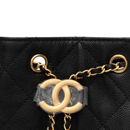 Chanel Caviar Quilted Medium Chanel 25 Handbag Black 10 of 13