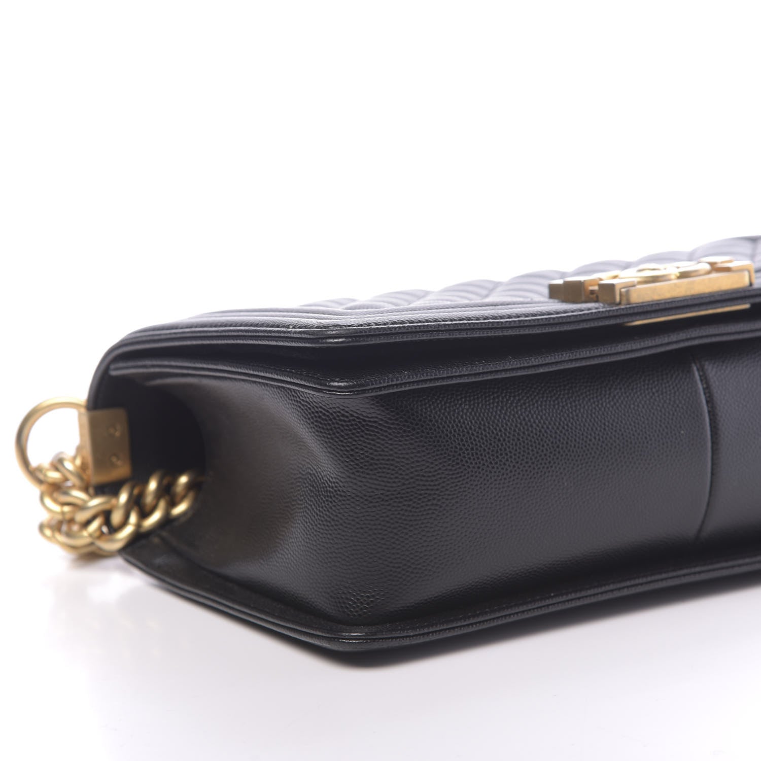 Chanel Caviar Quilted Medium Boy Flap Black 8 of 13