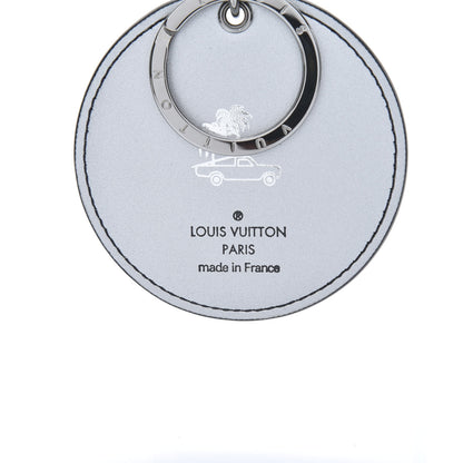 Louis Vuitton Metallic Monogram LV Bag Charm Key Holder Silver 3 of 4