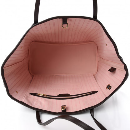 Louis Vuitton Damier Ebene Neo Neverfull MM Rose Ballerine 5 of 11