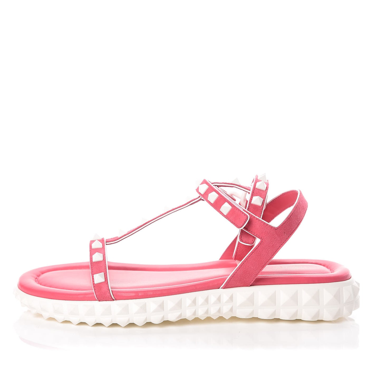 Suede Free Rockstud Gladiator Sandals 38 Shadow Pink White