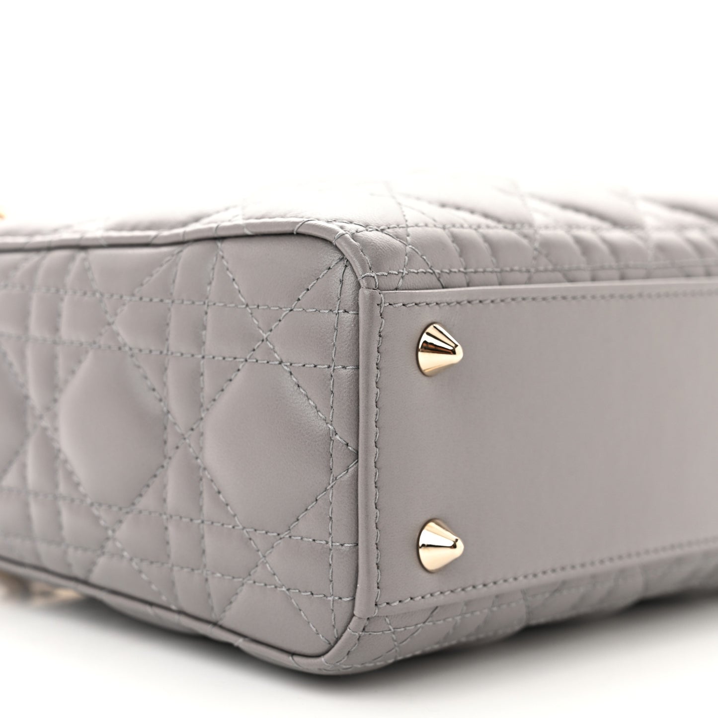 Lambskin Cannage Small My ABC Dior Lady Dior Grey