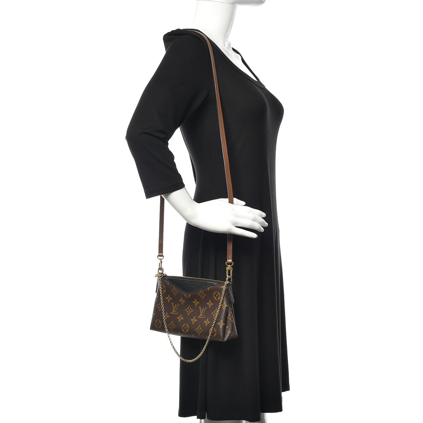 Monogram Pallas Clutch Black