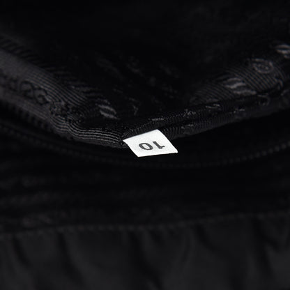 Prada Tessuto Nylon Saffiano Messenger Satchel Black 8 of 15