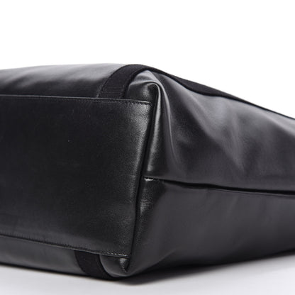 Saint Laurent Calfskin Small Daily Cabas Shopping Tote Black 7 of 10