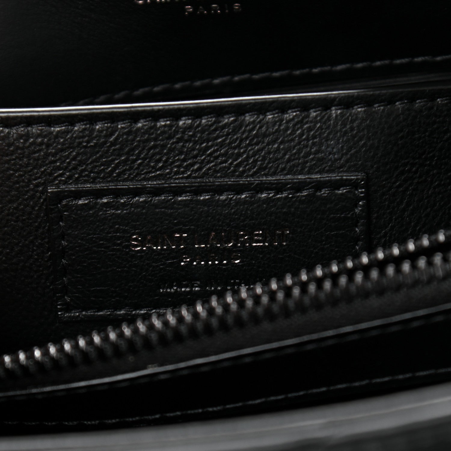 Saint Laurent Calfskin Y Quilted Monogram Small Loulou Chain Satchel Black 6 of 9
