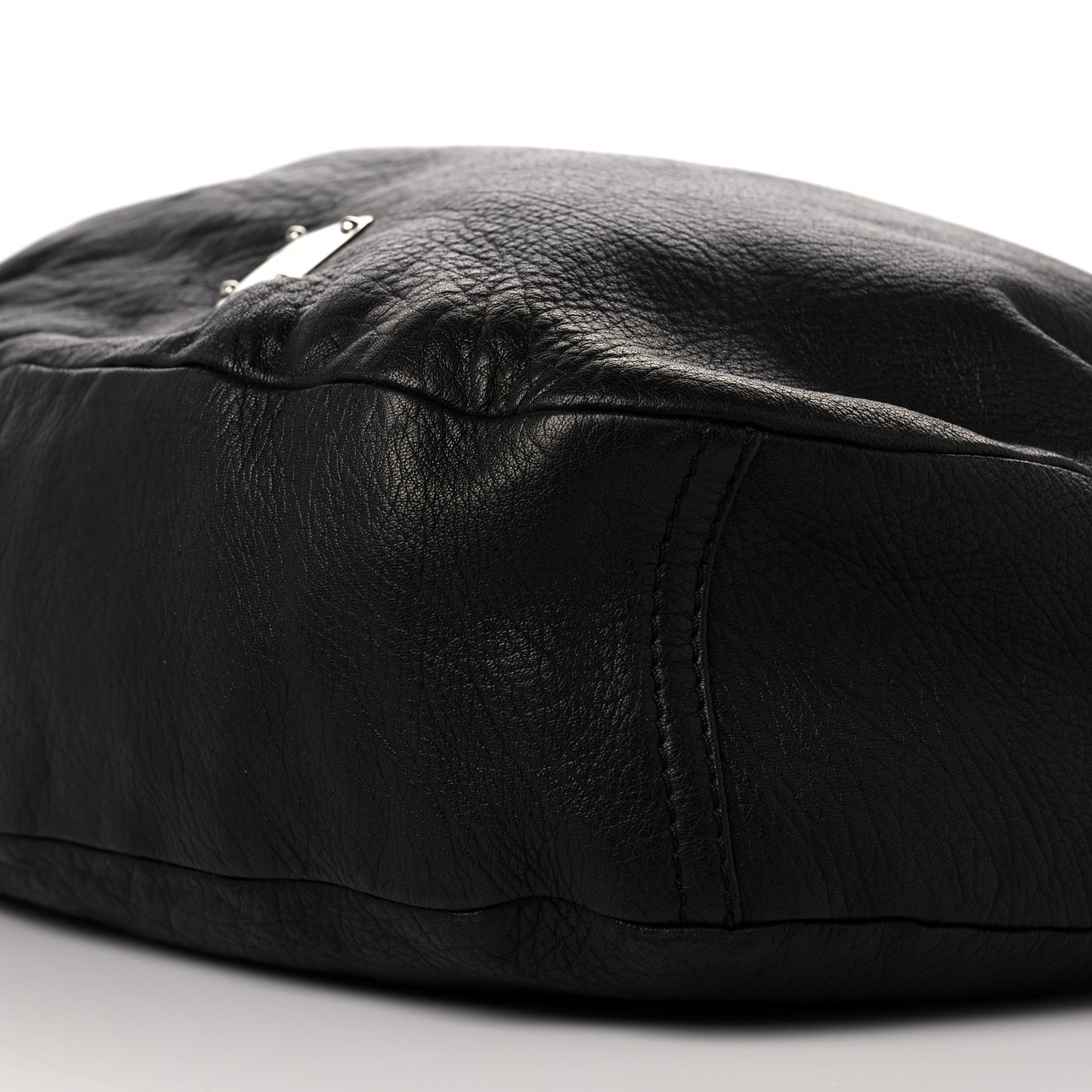 Calfskin Studded Small Sky Hobo Black