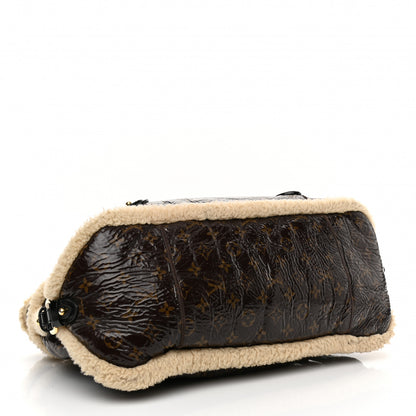 Louis Vuitton Patent Monogram Shearling Sac Thunder 4 of 11