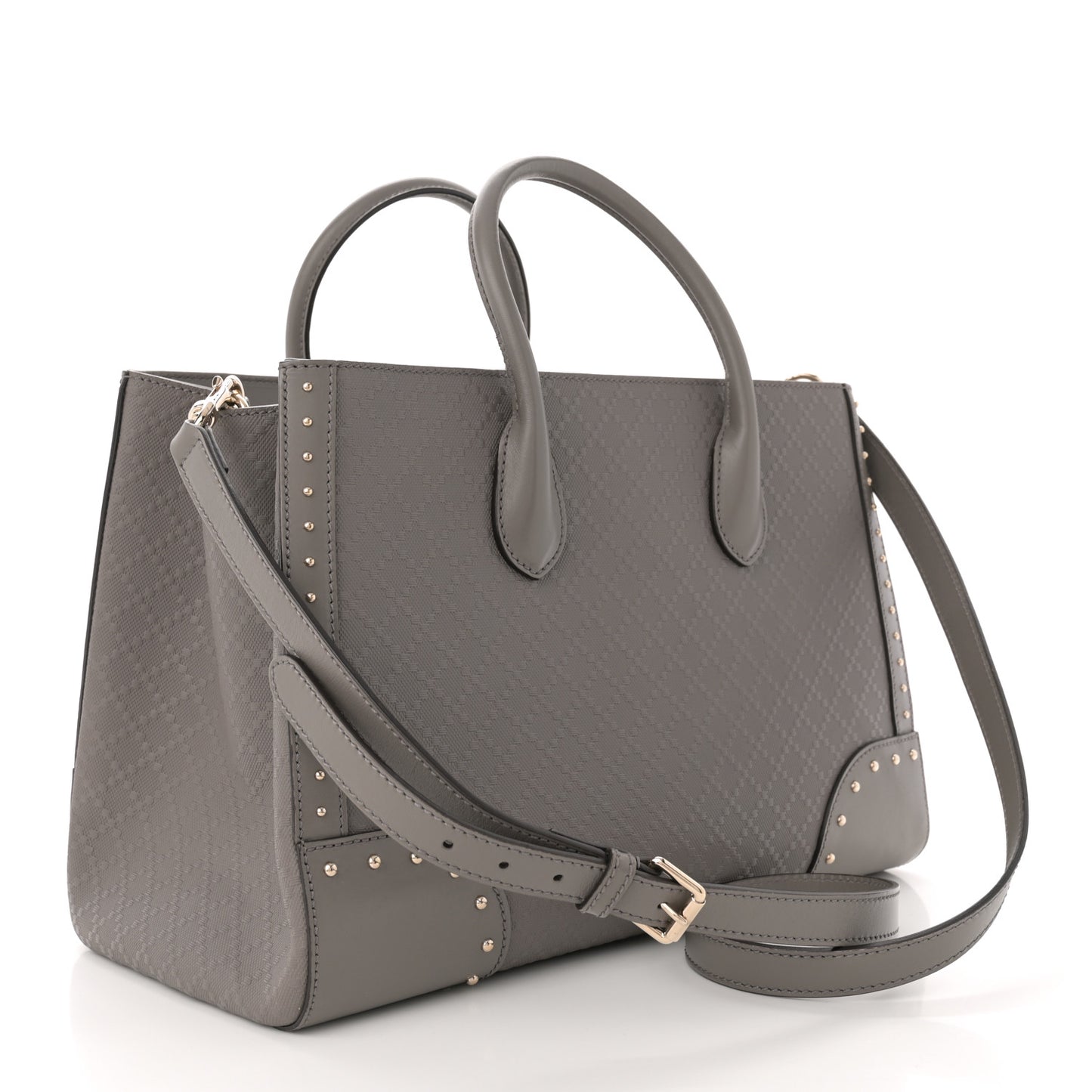 Hilary Lux Bright Diamante Studded Medium Top Handle Bag Loess