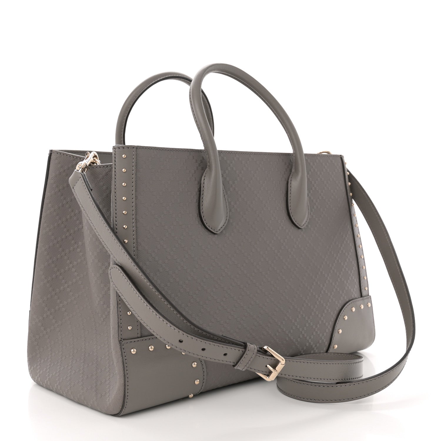 Gucci Hilary Lux Bright Diamante Studded Medium Top Handle Bag Loess 3 of 13
