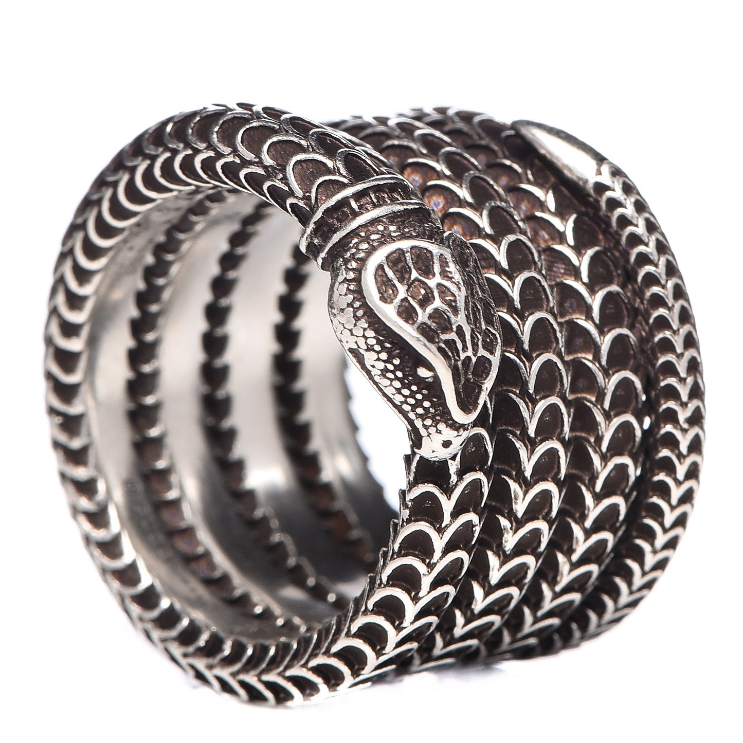 Sterling Silver Garden Snake Wrap Ring 57 8