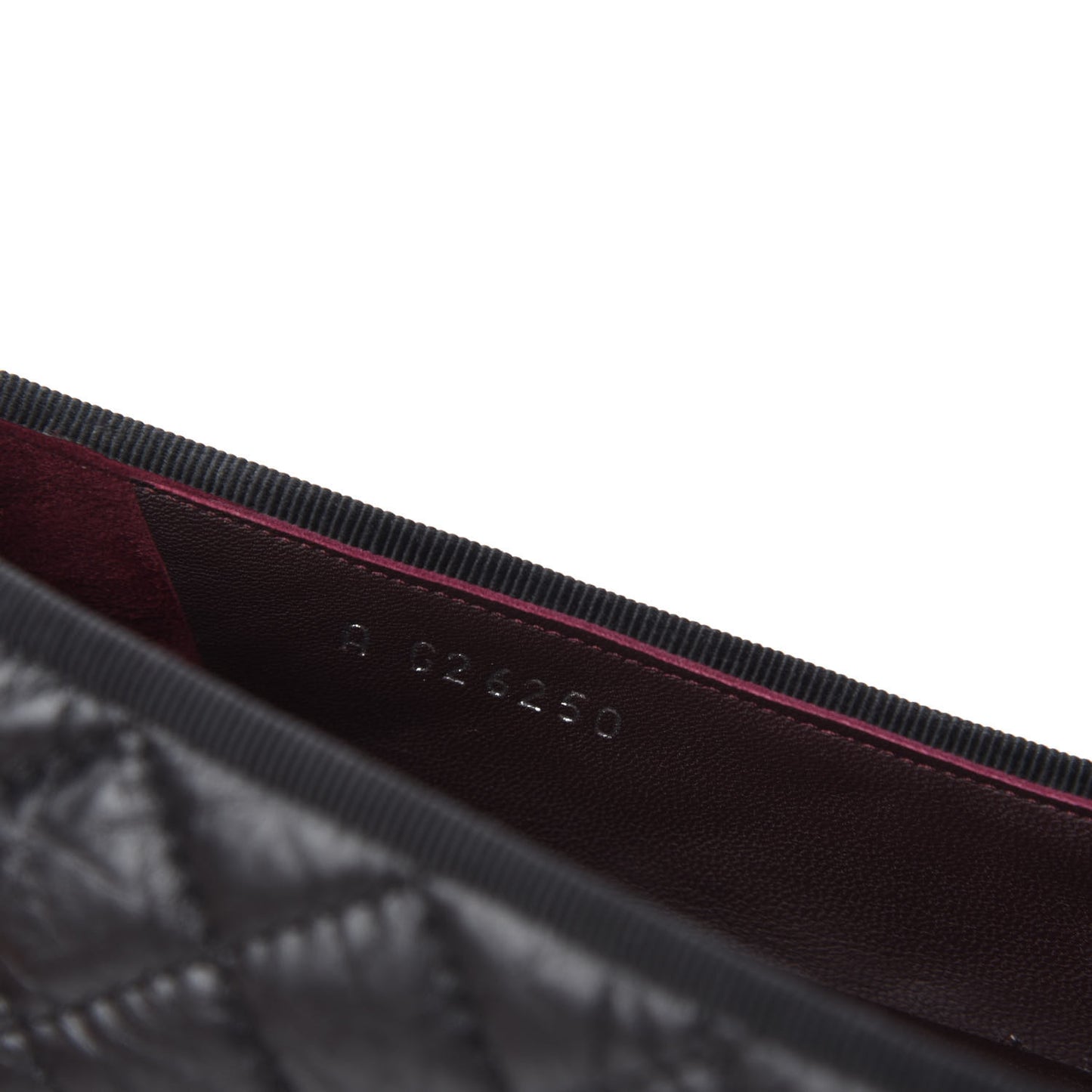 Aged Calfskin Quilted Cap Toe Ballerina Flats 37 Black