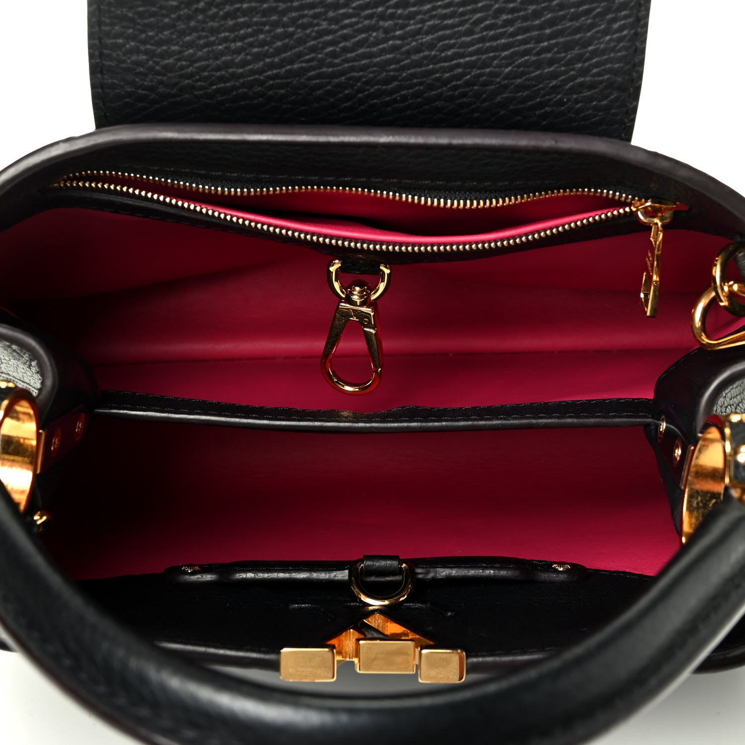 Louis Vuitton Taurillon Capucines BB Black 4 of 4