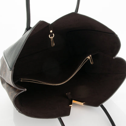 Louis Vuitton Calfskin Monogram Kimono Tote Black 5 of 6