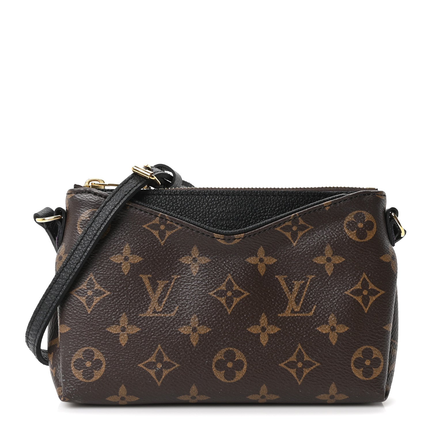 Louis Vuitton Monogram Pallas Clutch Black 1 of 9