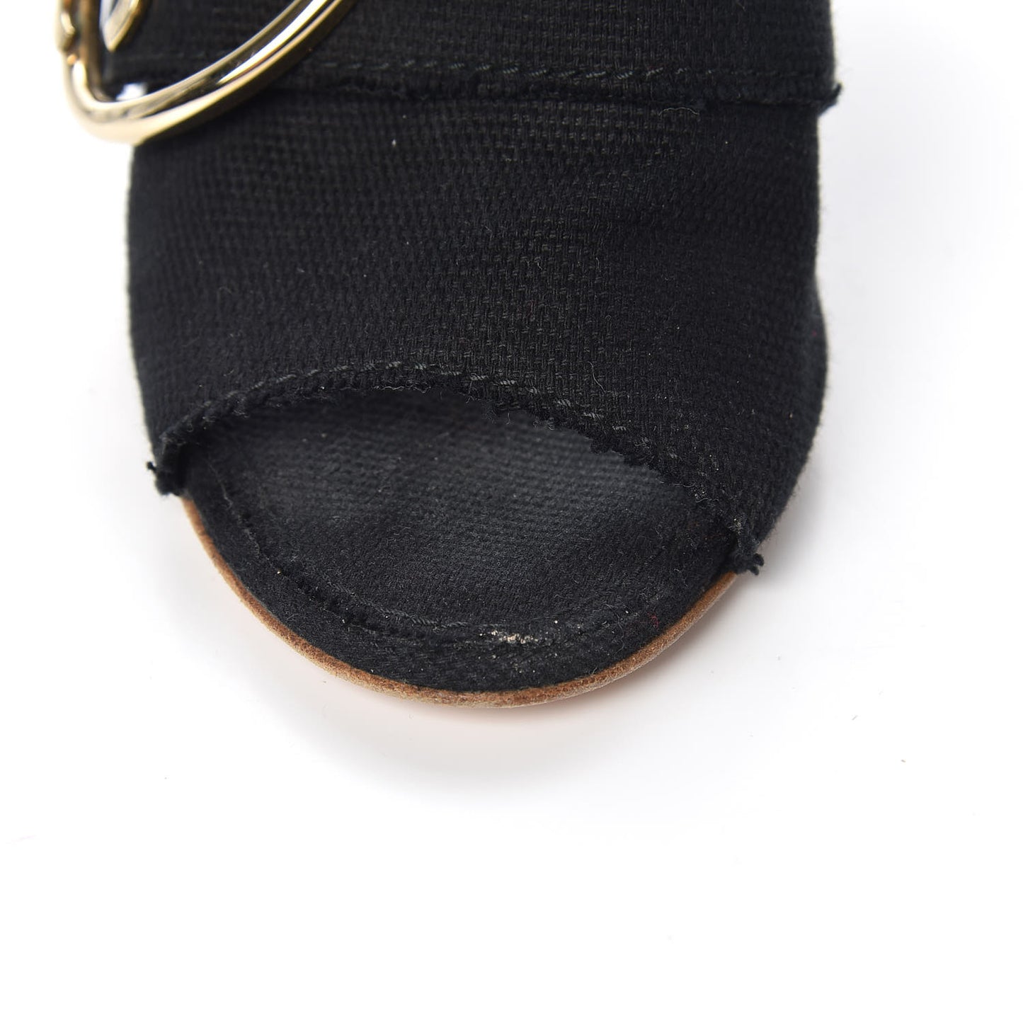 Canvas Heart CC Wedge Sandals 37 Black