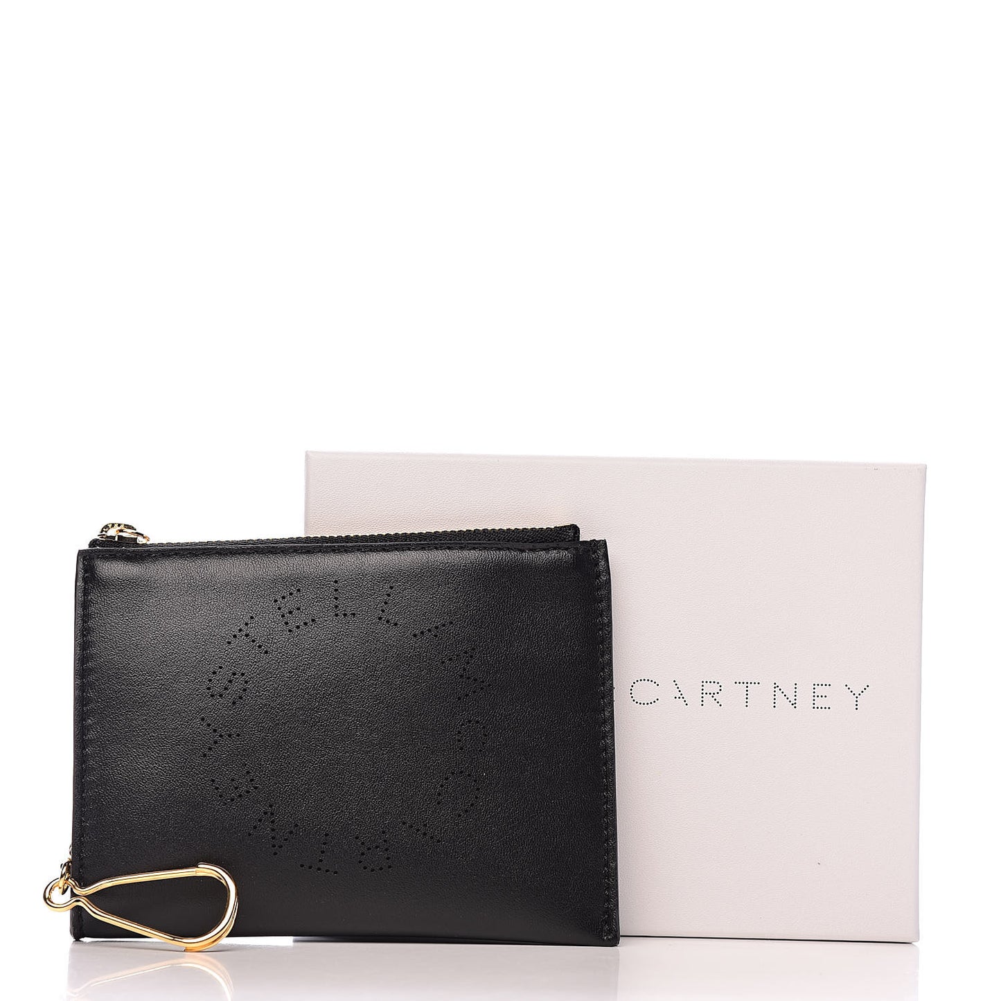 Eco Alter Nappa Perforated Small Key Pouch Black