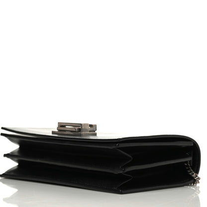 Saint Laurent Calfskin Metropolis Chain Shoulder Bag Black 7 of 10