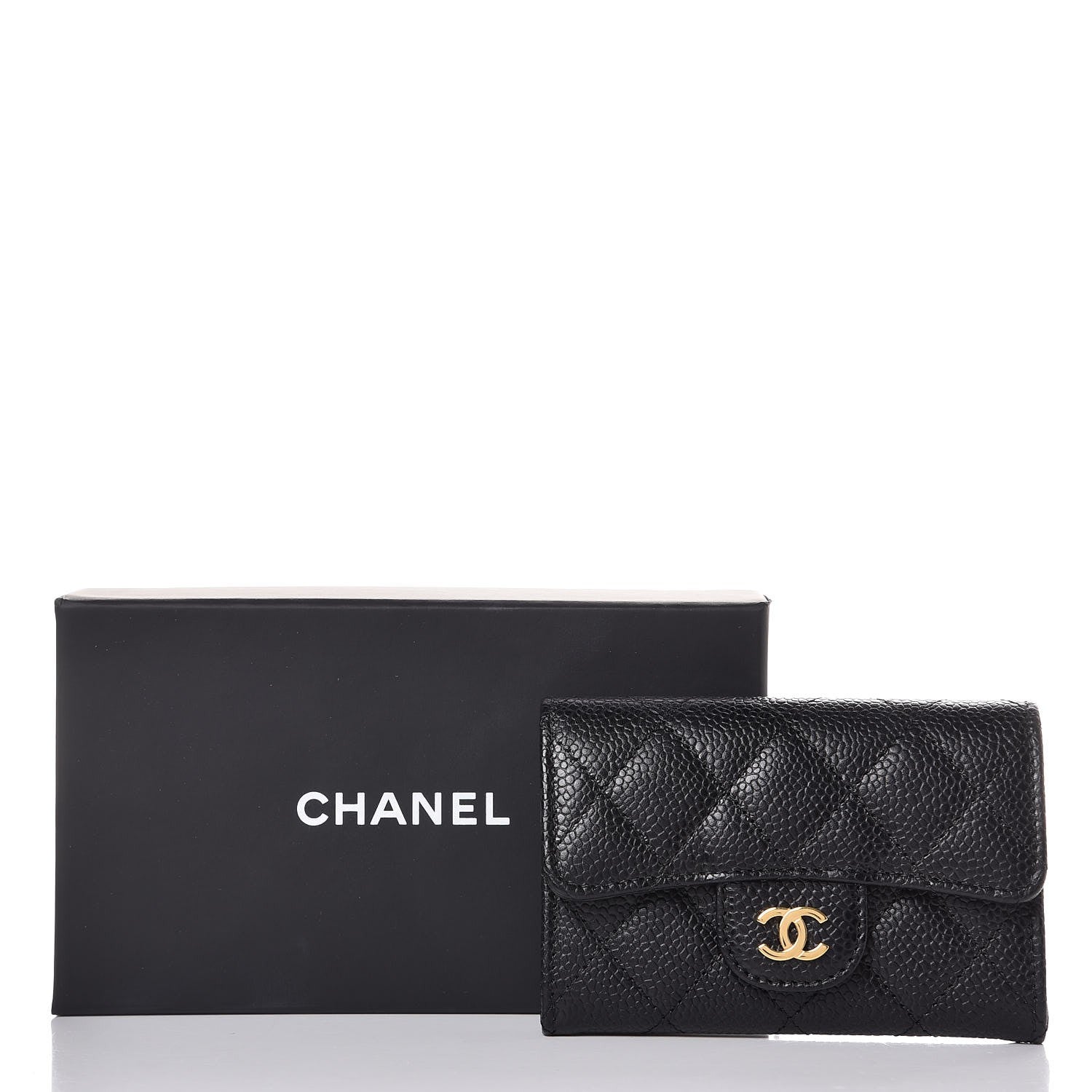 Chanel Caviar Quilted Flap Card Holder Black 9 of 9