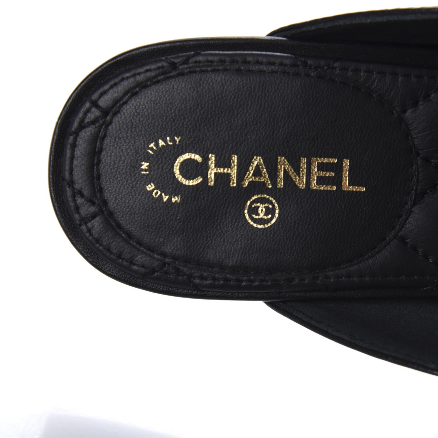 Chanel Lambskin Chain Braided Mules 40 Black 7 of 9