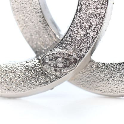 Chanel Baguette Crystal CC Brooch Silver 3 of 3