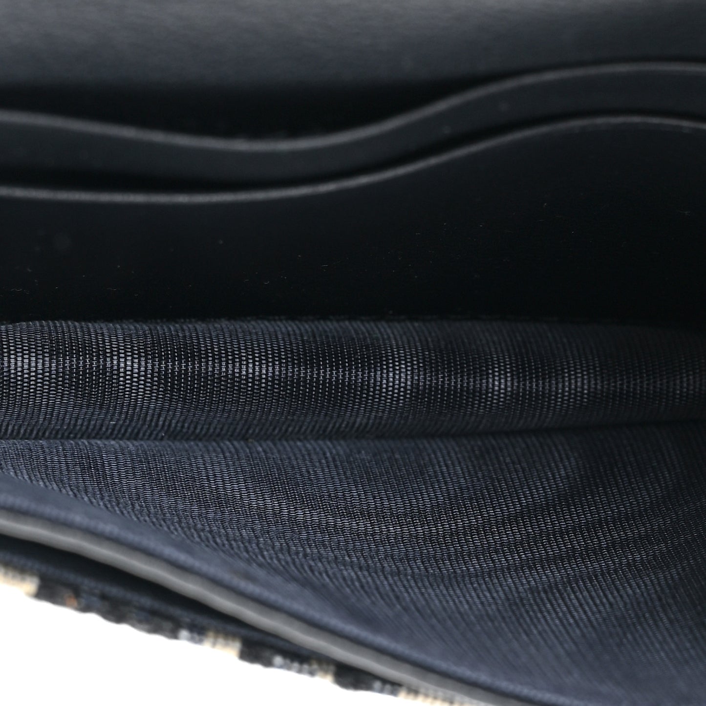 Oblique Saddle Card Holder Blue