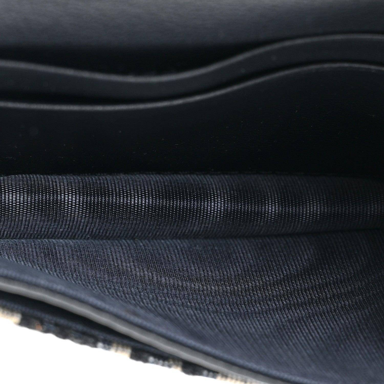 Christian Dior Oblique Saddle Card Holder Blue 6 of 11