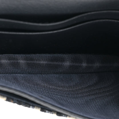 Christian Dior Oblique Saddle Card Holder Blue 6 of 11
