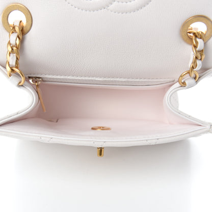 Chanel Caviar Quilted Mini Sweet Classic Flap White 5 of 11