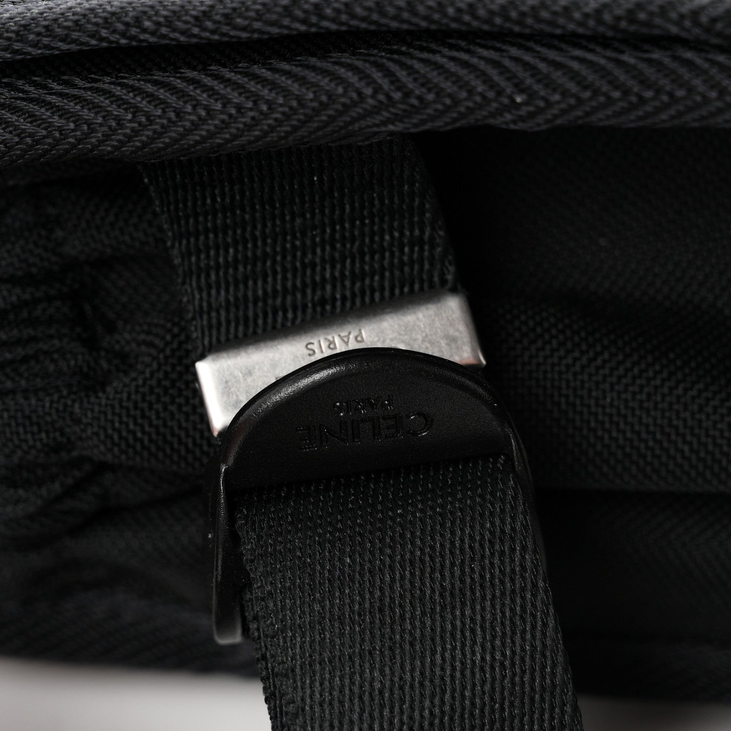 Celine Canvas Trekking Large Messenger Bag Black 6 of 10