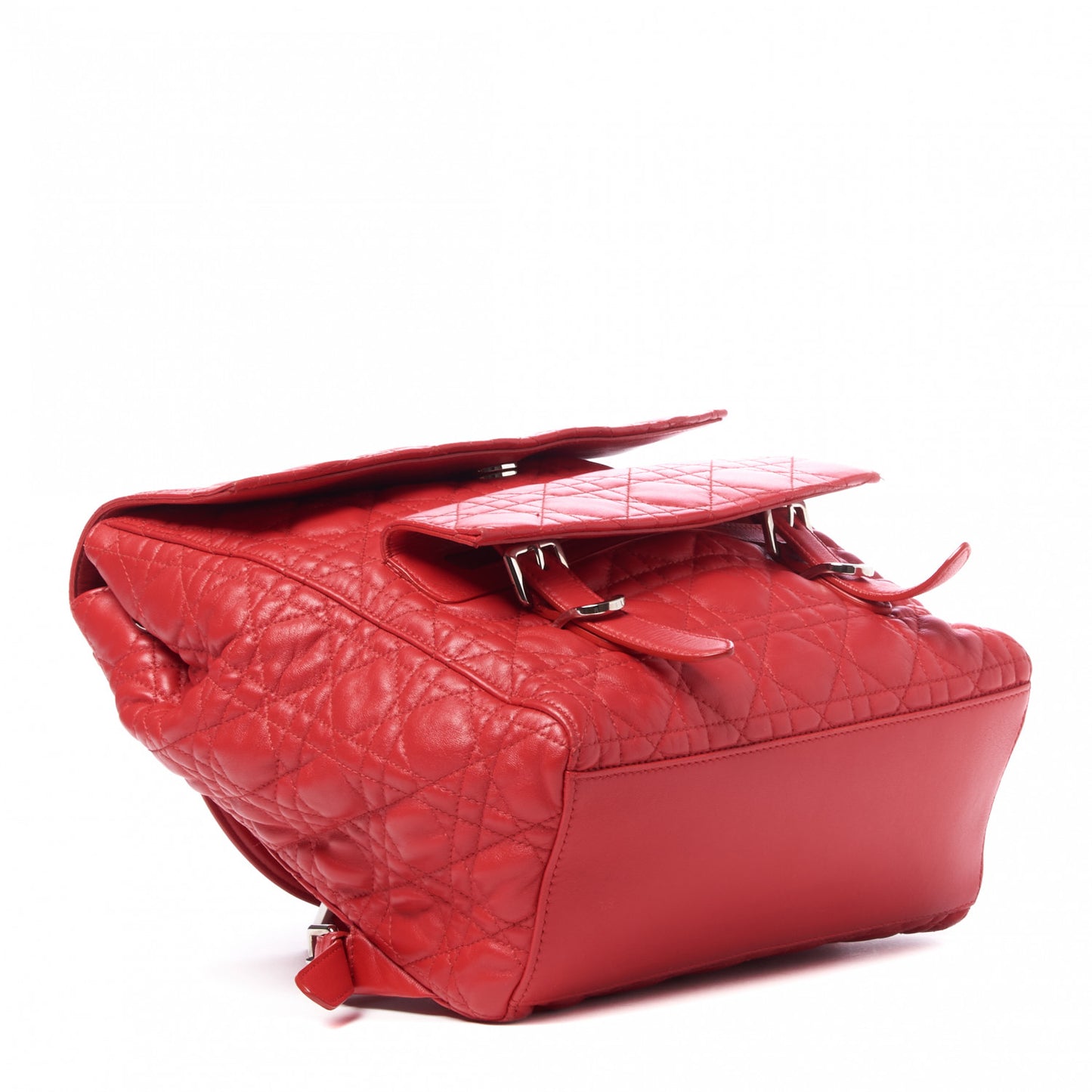 Lambskin Cannage Large Stardust Backpack Red