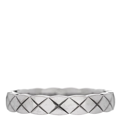 Chanel 18K White Gold Mini Coco Crush Ring 48 4.5 1 of 5