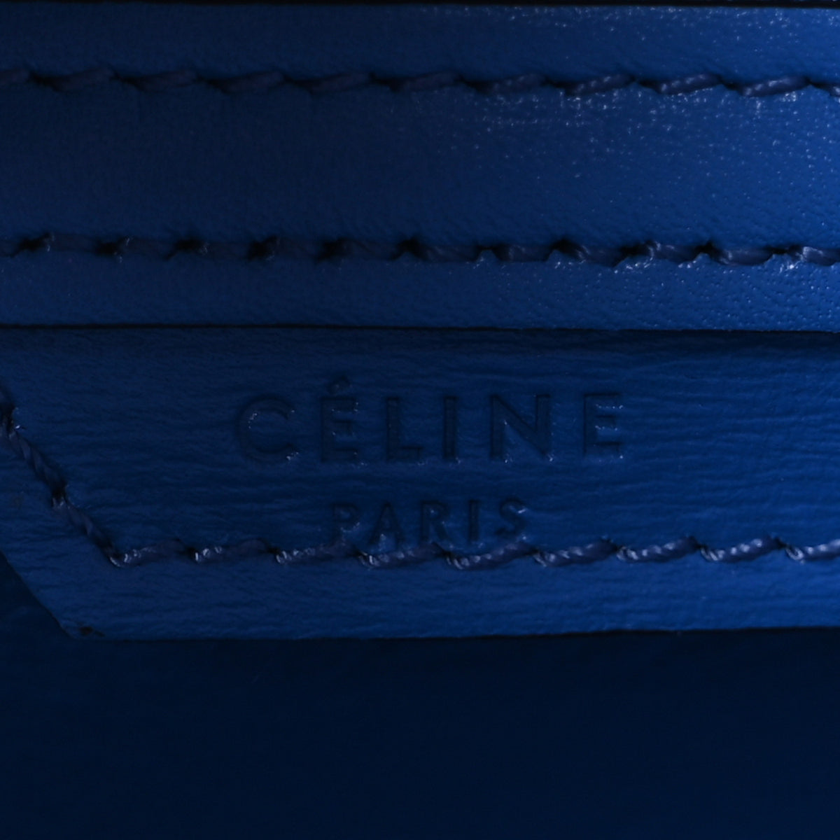 Celine Smooth Calfskin Mini Luggage Electric Blue 6 of 10